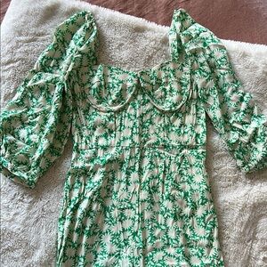 Capulet Green and White Floral Jumpsuit